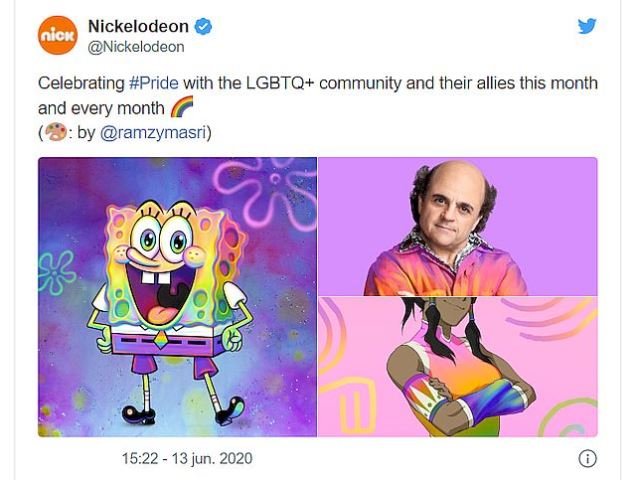Convierten a Bob Esponja en icono gay