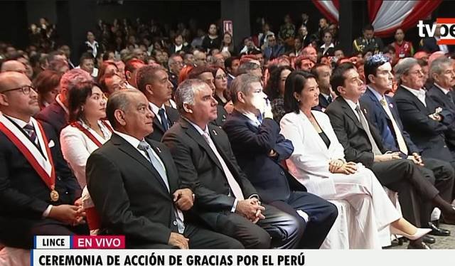 Keiko Fujimori encabezó la Acción de Gracias por el Perú