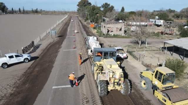 Leia Arrancó la repavimentación de la Ruta Provincial 171 en el Sur